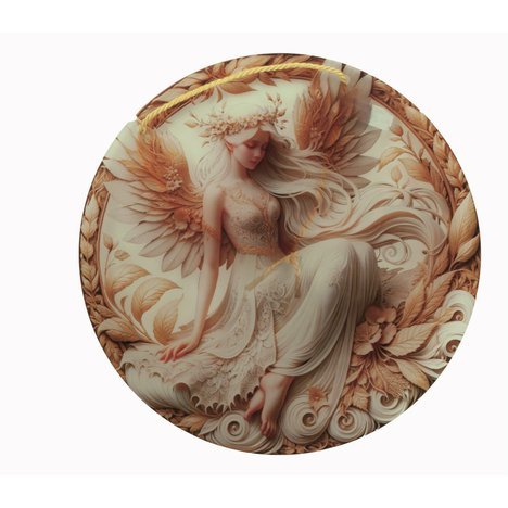 Akrylátová dekorace s motivem, Anděla