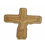3,. Dřevěný nástěnný artefakt, náboženský symbol Kříž s Ježíšem