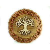 Dřevěný artefakt Strom Života art 02