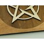2. Dřevěný Artefakt, symbol Pentagram