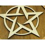 3. Dřevěný Artefakt, symbol Pentagram