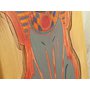 7. Nástěnná umělecká dekorace, dřevěný obraz bohyně Bastet