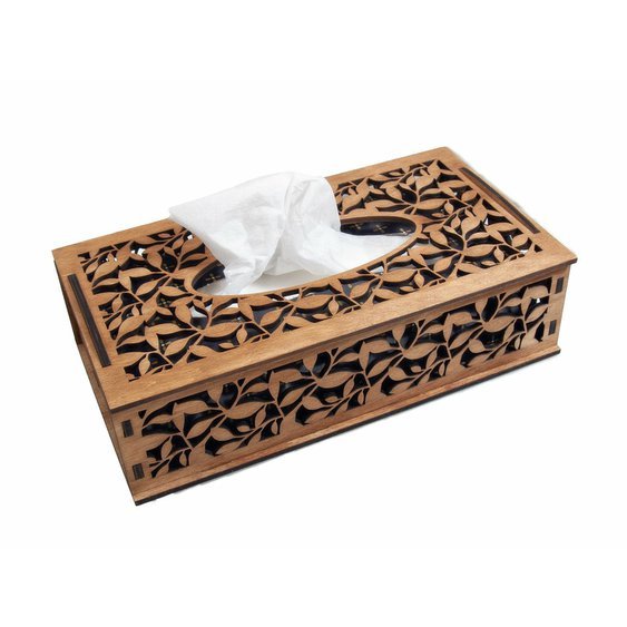 Dřevěná krabička na papírové kapesníčky, ubrousky