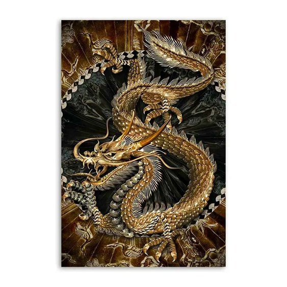 Obraz na plátně, Čínský drak, digitální tisk