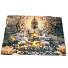 1. Nástěnná dekorace, tapisérie motiv Buddha - lotosový motiv