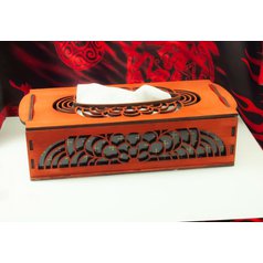 1. Varianta č. 6, dřevěná dárková krabička na kapesníky