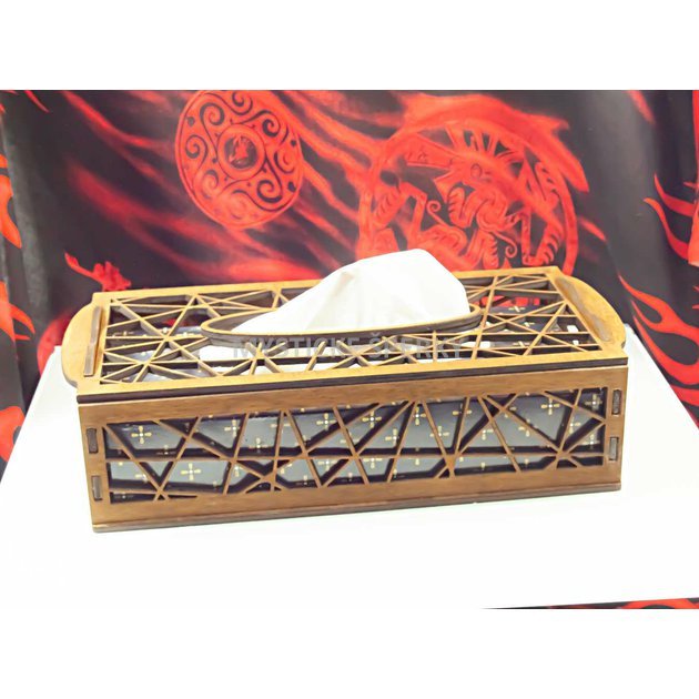 1. Varianta č. 7, dřevěná dárková krabička na kapesníky