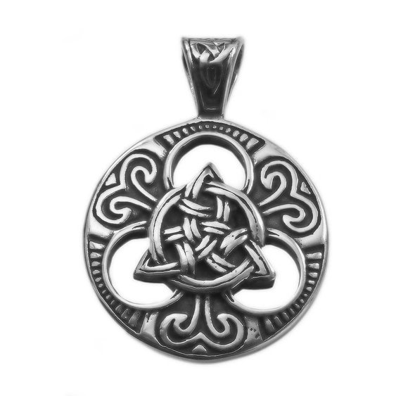 1. Mystické šperky, přívěsek z chirurgické oceli keltská Triquerta No. 03