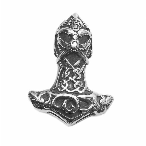 1. Mystické šperky, přívěsek z chirurgické oceli Thórovo kladivo Nr. 02