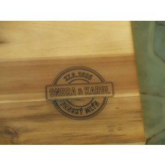 1. Gravírování textu na kuchyňské prkýnko