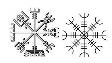 Symbol Vegvisír & Aegishjalmur