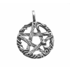 Stříbrný přívěsek Lesní Pentagram
