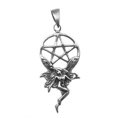 Stříbrný přívěsek, Pentagram  No. 014