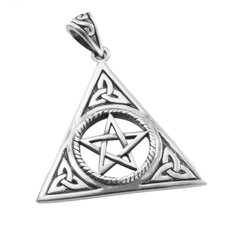 Stříbrný přívěsek Keltský Pentagram No. 03