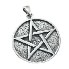 Stříbrný přívěsek Pentagram No. 07