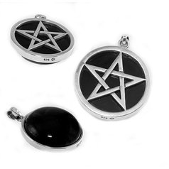 Stříbrný přívěsek Pentagram no. 03