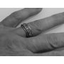 4.Stříbrný kroužkový prsten Magické symboly