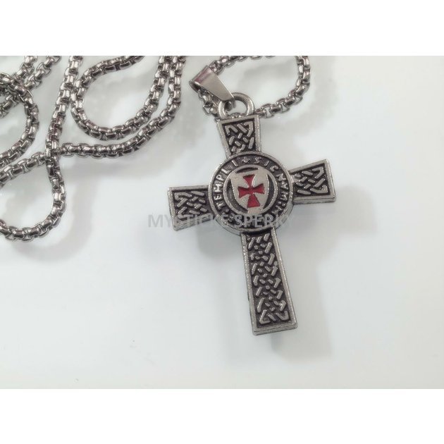 Přívěsek z Anglického cínu / pewter, Templářský kříž