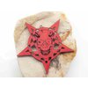 4. Dřevěný amulet převrácený Pentagram s Lebkou Satana