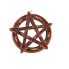 2. Dřevěný amulet. ochranný symbol Pentagram