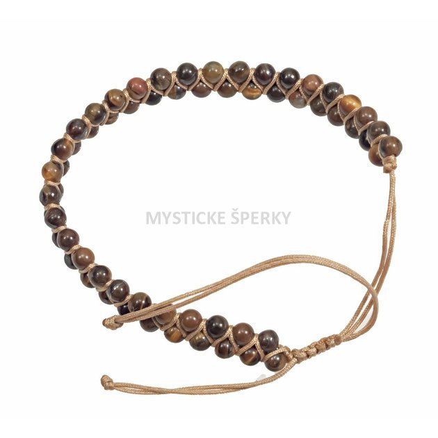 1. Kuličkový náramek Tygří oko