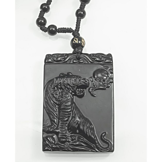 Přívěsek z Obsidiánu, motiv Tygra