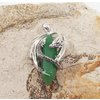 2.Přívěsek z Tibetského stříbra Drak / jadeit