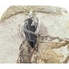 5.Přívěsek z Tibetského stříbra Drak / obsidián