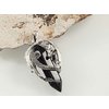 5.5.Přívěsek z Tibetského stříbra Drak / obsidián