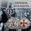 4.Dárková mince se symboly Templářských rytířů
