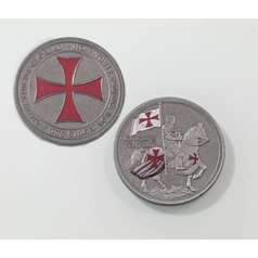 Dárková mince se symboly Templářských rytířů