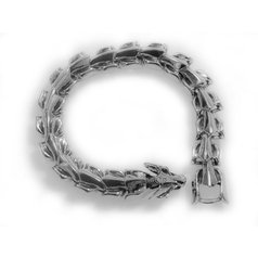 Náramek, slitina Pewter Anglický cín. Motiv Drak