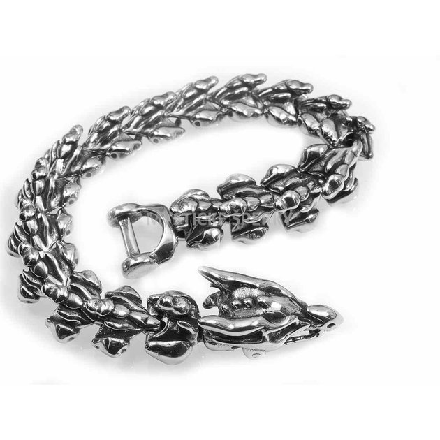 Pánský náramek z chirurgické oceli Čínský drak