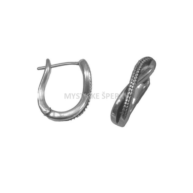 Náušnice, chirurgická ocel. Symbol Nekonečna / Infinity