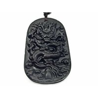 Obsidián náhrdelník Čínský drak