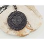 4.Amulet z přírodního Obsidiánu, symbol Jing Jang