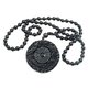 Amulet z přírodního Obsidiánu, symbol Jing Jang