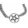 Ocelový náhrdelník Obrácený Pentagram