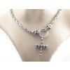 5. Řetízek, chirurgická ocel, královská vazba symbol Lebky