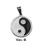 4. Amulet z chirurgické ocel, symbol Jing Jang, jedna z variant
