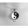 8. Amulet z chirurgické ocel, symbol Jing Jang, jedna z variant