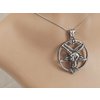 3. Ocelový přívěsek, Obrácený Pentagram s Bafomet