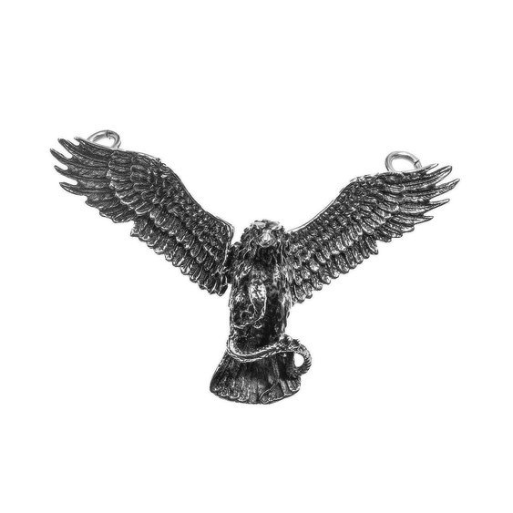 1. Amulet z chirurgické oceli Orel s Hadem