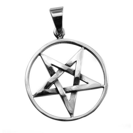 ocelovy-privesek-1. Ocelový přívěsek převrácený Pentagram no. 03