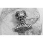 2. Přívěsek z chirurgické oceli, Thórovo kladivo Lebka s Beraními rohy