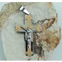 2. Přívěsek z chirurgické oceli, křesťanský symbol Kříž I.