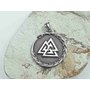 2.1. Mystické šperky. Přívěsek z chirurgické oceli symbol Valknut a Vegvísir