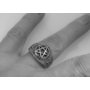 4. Prsten z chirurgické oceli, magický symbol bílé magie Pentagram