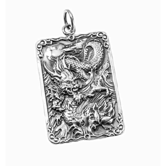 1, Stříbrný přívěsek Čínský Drak II.