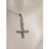 3. Stříbrný přívěsek Kříž Svatého Petra - obrácený kříž